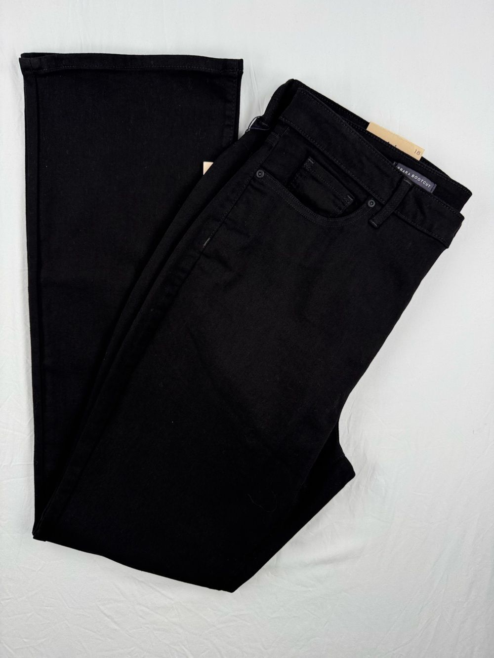 NYDJ  Barbara BootCut Black Denim Jeans Size 18 - Picture 4 of 7